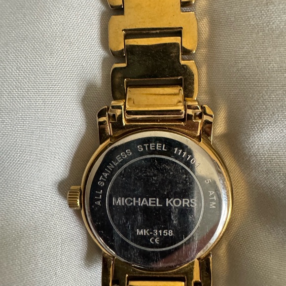 Michael Kors watch.  Gold. - Picture 2 of 3
